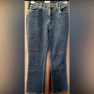 Soft Surroundings Womens Flare Jeans Small Petite Medium Wash Stretch